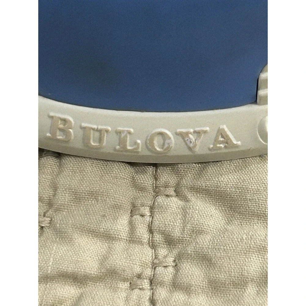 Bulova Resin Dolly Madison White And Blue Collection Box Box Only - Picture 4 of 13
